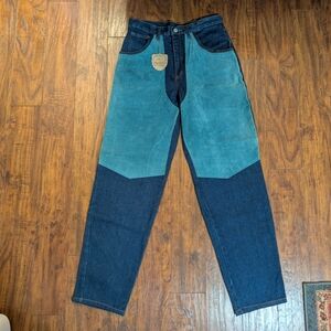 Machine Y2K Color Block Denim Jeans 🔥